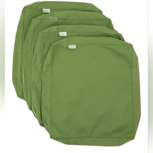 Set of Four Green Cushion Covers CozyLounge Green